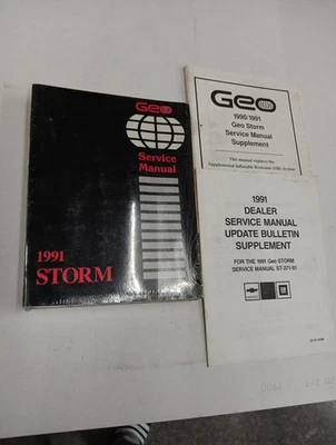 Original 1991 Geo Metro Shop Manual de Servicio Manual de Servicio Suplemento ¡Nuevo! Foto 1 de 4