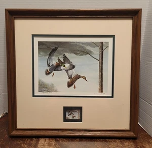 KENTUCKY 1985 FIRST OF STATE DUCK STAMP PRINT SIGNED NUMBERED RAY HARM - Picture 1 of 10