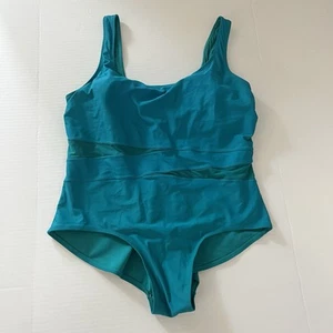 Catalina Women’s Swimsuit Teal Colored Size 3X, 22W – 24W Taiwan Nylon One Piece - Picture 1 of 10