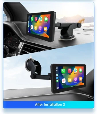 Wireless Apple Carplay Car Stereo GPS Portable Android Auto Car Play TouchScreen - Image 1 of 4