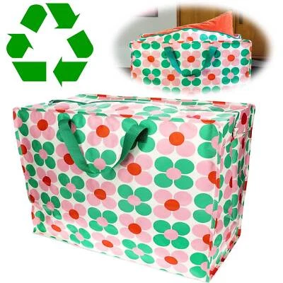 LS-LEBENSTIL XL Transporttasche 55cm Gänseblume Rosa Pink Einkaufstasche Bettentasche Shopper