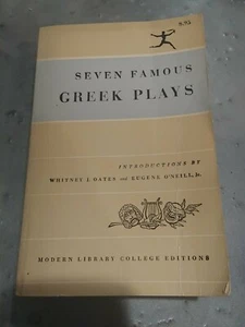 Seven Famous Greek Plays - Whitney J. Oates (1950, Paperback) - Picture 1 of 2