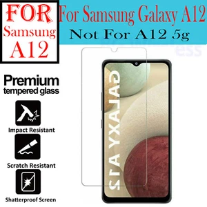 Per Samsung Galaxy A12 Premium Vetro Temperato Trasparente Protezione Schermo - Foto 1 di 11
