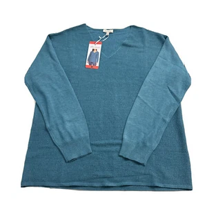 Ella Moss Pullover gerippt Medium M blau NEU Damen wunderschön Medium - Bild 1 von 14