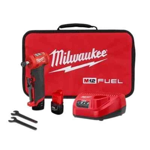 Milwaukee 2485-22 M12 FUEL™ 1/4" Right Angle Die Grinder 2 Battery Kit - Foto 1 di 4