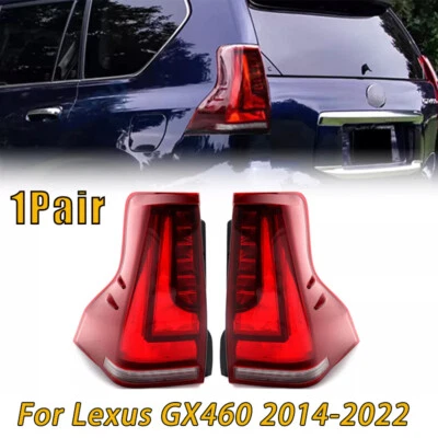 2pc Sequential LED Tail Lights Rear Turn Signals Lamps For Lexus GX460 2014-2022 - Image 1 of 4