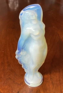Sabino France Opalescent Glass Nude Female Woman Maiden 7 in SIGNED - Bild 1 von 3