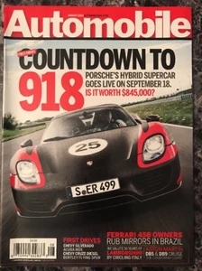 Automobile Magazine "Countdown To 918" August 2013 - Bild 1 von 6