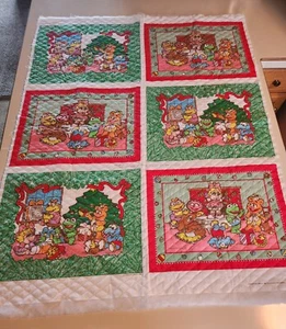 Muppet Babies Cut & Sew Fabric Placemats VTG Holiday Xmas 1985 Jim Henson - Picture 1 of 10