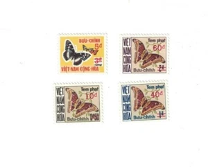 1974 VIETNAM 4 STAMP SET #J21-4 OVERPRINT POSTAGE DUE MNH OG - Picture 1 of 1