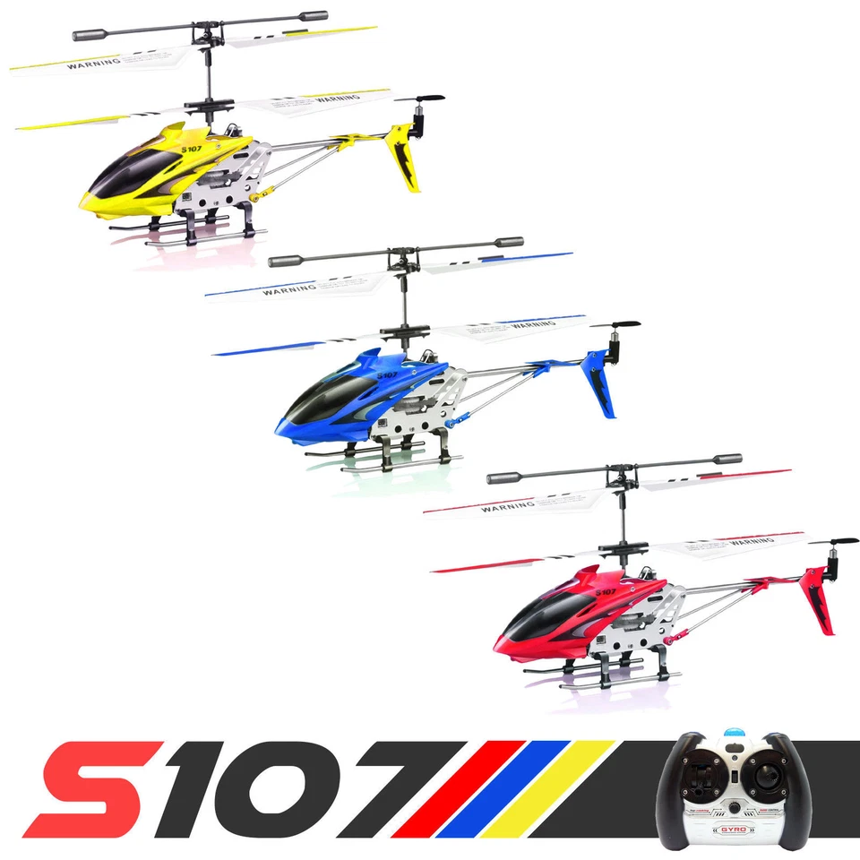 S107 S107G Syma RC Helicopter Phantom Metal 3.5CH Remote Control Toys with Gyro - Image 1 of 1