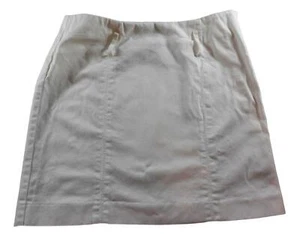 Ralph Lauren Womens Skirt Size 6 White Light Weight Cotton Corduroy Short - Picture 1 of 6