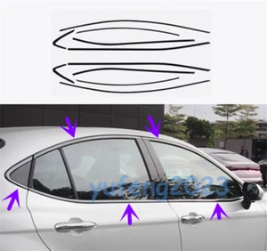 For Toyota Camry 2025-2027 Black Steel Window Molding Trim Frame Strips 10pcs - Picture 1 of 6