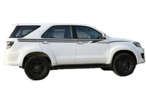 2 PCS Waist Line Racing Stripe Car Sticker For Toyota Fortuner Side Door Decals - Picture 1 of 4