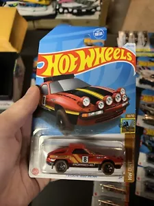 2024 Hot Wheels Porsche 928S Safari Red HW Dirt 10/10 Treasure Hunt 245/250 - Picture 1 of 4
