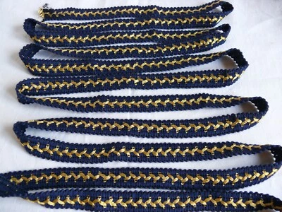 Ancien galon laine et fil de soie milieu XXème Prix de vente pour 5 mètres - Photo 1/4