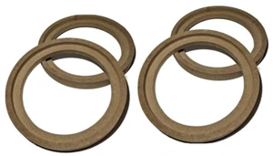2 pares de anillos de altavoz de montaje al ras de 6,5" pulgadas espaciador de audio para automóvil fibra de vidrio empotrada - Imagen 1 de 1