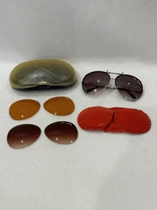 Vintage XL 500 Sunglasses 3 Sets Of Lenses Round Metal Frames - Made In Taiwan - Picture 1 of 7