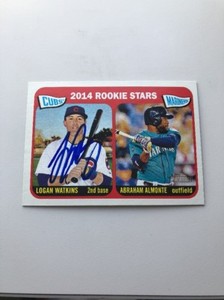 2014 Topps Heritage Logan Watkins #166 Auto Signed Autograph Cubs RC