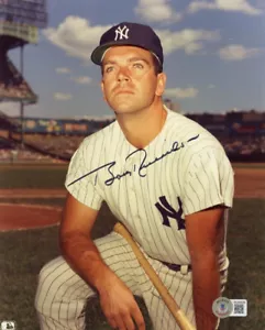 BOBBY RICHARDSON SIGNED AUTOGRAPHED 8x10 PHOTO NEW YORK YANKEES HERO BECKETT BAS - Picture 1 of 2