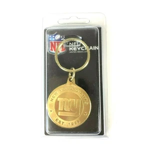New York Giants NFL Football Coin Keychain Highland Mint Made In USA New Gold - Picture 1 of 3
