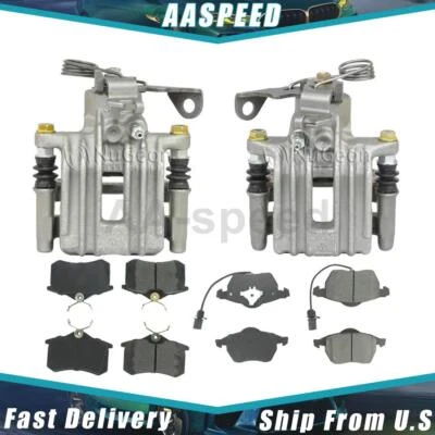Pastillas de freno delanteras traseras y pinza trasera y herrajes para Audi A6 2002 2003 2004 Foto 1 de 4