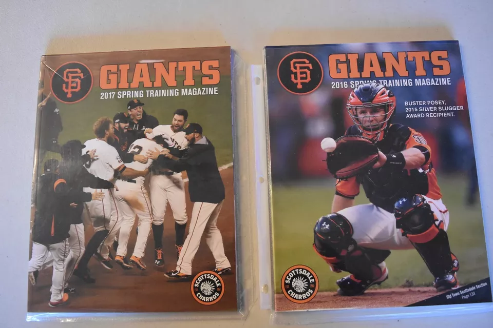 2 Years of San Francisco Giants Spring Training Programs Lot of (2) - Image 1 of 3