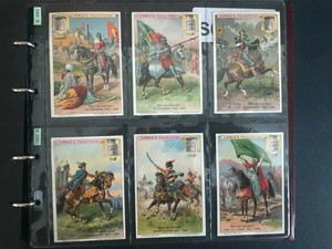 trade cards Liebig great generals S693 - 1902 full set 