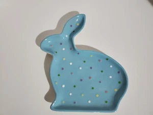 Hallmark Bunny Treats Polka Dot Carrot Candy Dish - Picture 1 of 5