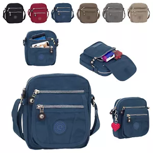 BagStreet kleine Damen Handtasche Schultertasche Herren Umhängetasche Nylon 2225 - Bild 1 von 31
