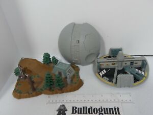 Lot Vintage Star Wars Micro Machines Playset Parts Only Toy Death Star Endor