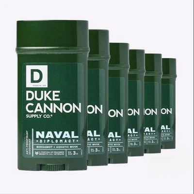 Duke Cannon Naval Diplomacy Deodorant 6 Pack Bergamot + Aquatic Musk - Image 1 of 2