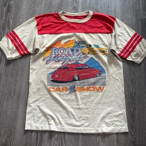 True Vintage 90s Road Knights Car Show Racing Grail T-Shirt Size M Single Stitch - Bild 1 von 6