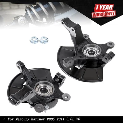Fit For Mercury Mariner 2005-2011 3.0L V6 Front Knuckle & Wheel Hub Bearing Foto 1 de 4