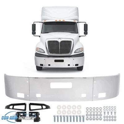 Front Bumper with Brackets/Extensions For International LT625 ProStar Thru 2018 - Image 1 of 4