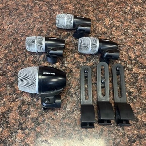 Shure 4-teiliges Drum Mikrofon Set mit PG52 PG56 PGA57 mit Clips ohne Kabel Q23 - Bild 1 von 15