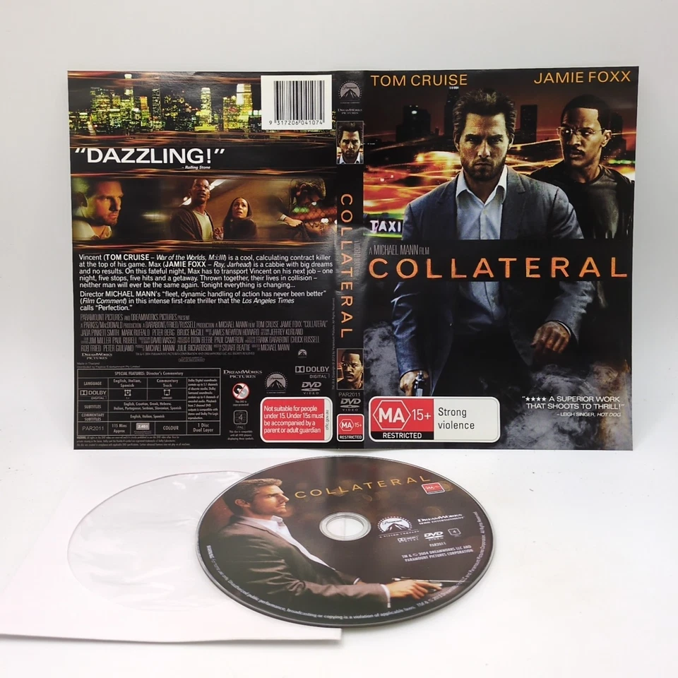 Collateral (DVD, 2004) - Tom Cruise - R4 DISC & ART ONLY D92 - image 1 of 1