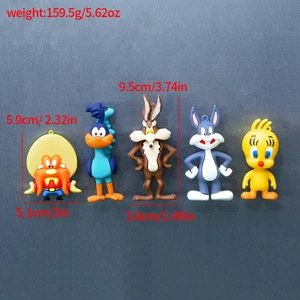 Cartoon Characters Looney Tunes Fridge Magnets 3D Rubber Cartoon Characters - Picture 1 of 10