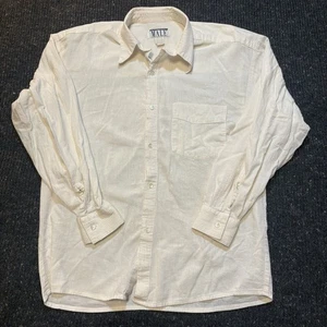 Vintage International Male White Shirt Men’s Medium Long Sleeve Button Down - Picture 1 of 10