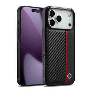 Funda de cuero de fibra de carbono a prueba de golpes para iPhone 17 Pro Max Air 16 15 14 13 cubierta - Imagen 1 de 10