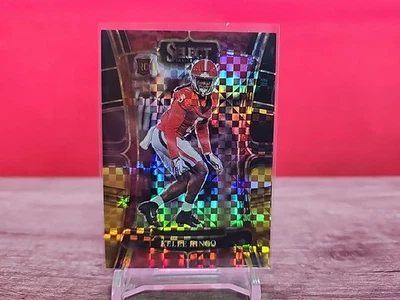2023 Select Draft Picks Black & Gold Squares Prizm /100 Kelee Ringo Rookie RC - Image 1 of 2