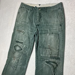 Ralph Lauren Polo Sportsman Military Repaired Patchwork Pants Men’s 34x28* READ - Picture 1 of 24