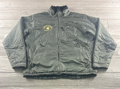 Simms Jacket Mens Gray Primaloft Puffer Coat Zip Hiking "West High Wrestling" - Image 1 of 4