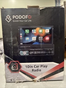 1 Din Single 7" HD Flip out Touch Screen Car Radio Stereo Bluetooth MP5 Player - Picture 1 of 4