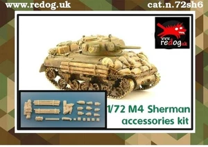 Juego de armadura adicional Redog 1:72 British Sherman. - Imagen 1 de 5