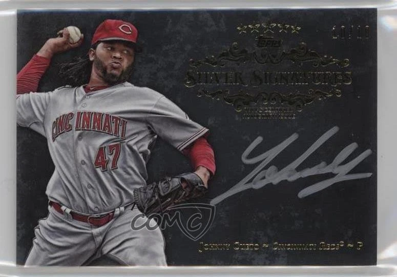 2013 Topps Five Star Silver Signatures Gold /10 Johnny Cueto #FSSS-JC Auto - Image 1 of 2