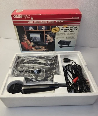 Omnitrac MS2000 Video Audio Mixing System by Arkon 5 Channel Mixer In UNTESTED  - Image 1 of 4