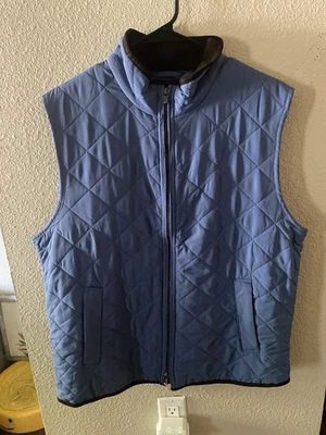 Chaleco Magaschoni Mujer Azul Talla Grande Ajustable Broches Delanteros Bolsillos Forrados Cremallera Foto 1 de 4