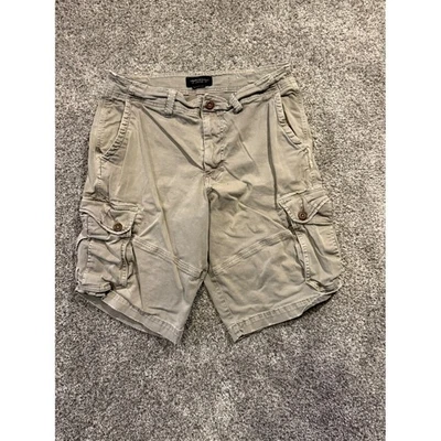 American Eagle Cargo Shorts Mens 33 Khaki Extreme Flex Casual Comfort Pockets * - Image 1 of 4