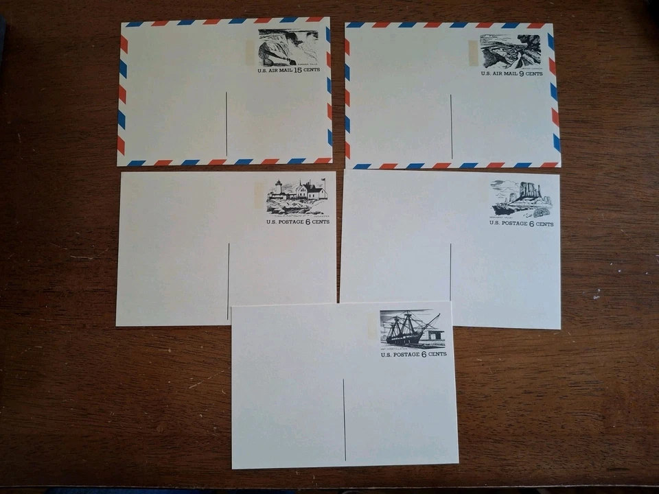 US 1972 UX61-63, UXC12-13 set of 5 pictorial Postal Cards Tourism Year Americas - Image 1 of 1